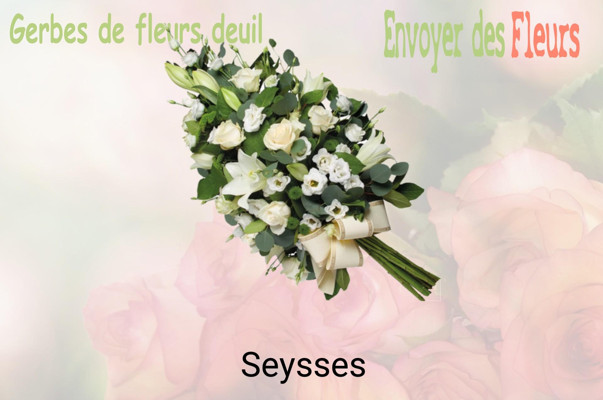 Gerbe de fleurs de deuil livrée à Seysses